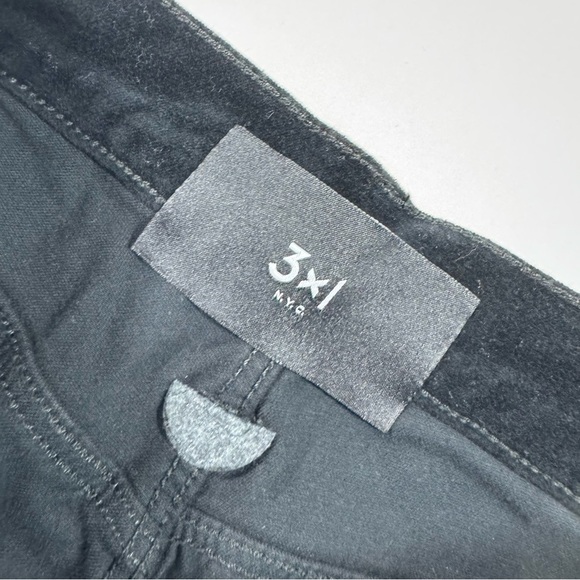 New 3x1 Three By One Higher Ground Velvet Pants Mini Split Leg - Picture 4 of 10